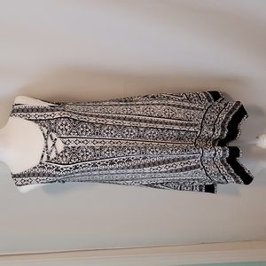 Black and white sillay dress